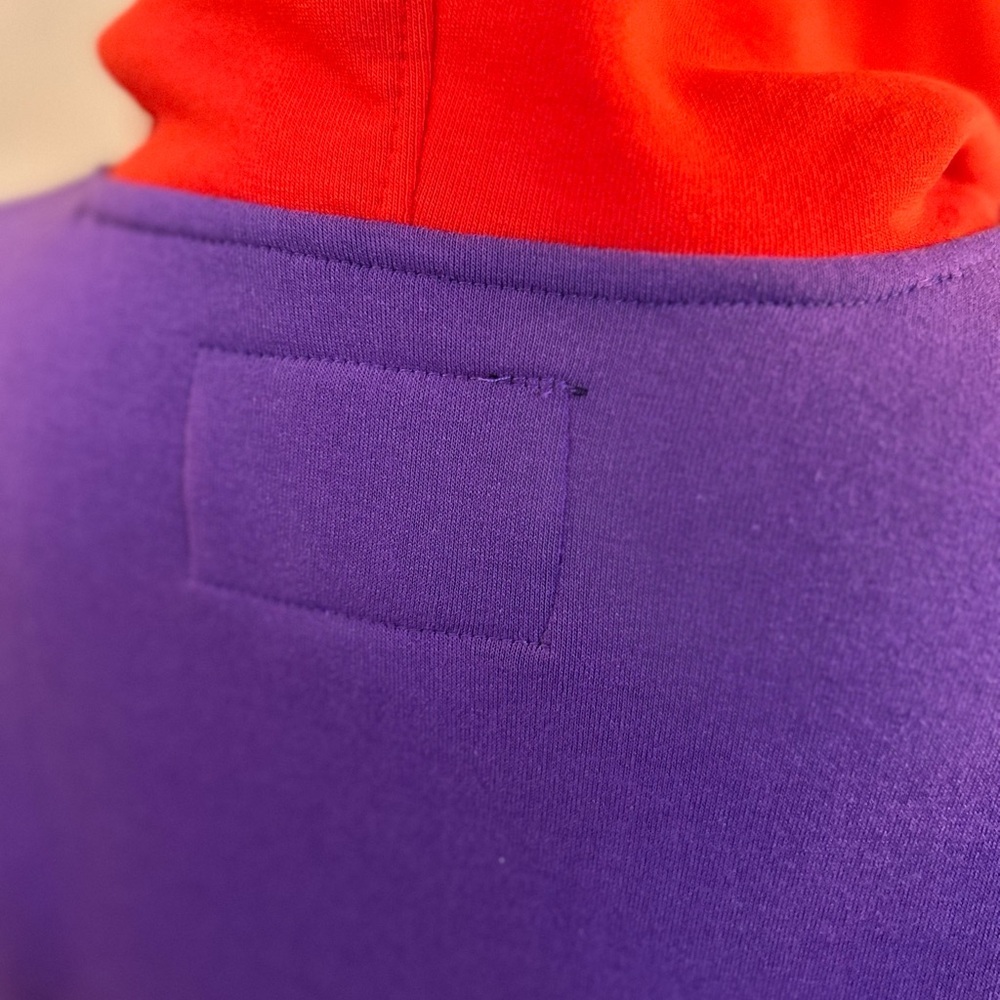 Brooklyn Cloth Colorblock Hoodie with Red and Purple Accents Small - Picture 6 of 8